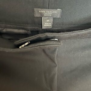 Ann Taylor Factory Petite Black Pants size 10P